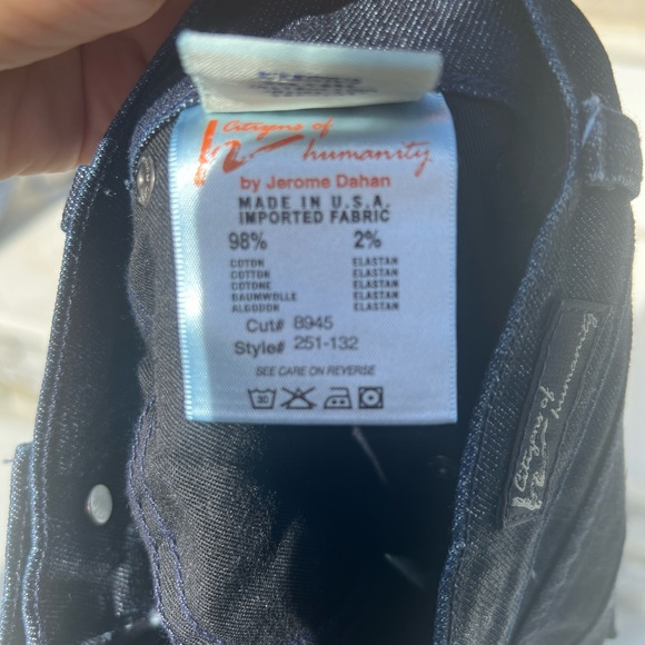 Citizens of humanity high rise wide leg- rinse wash - Picture 6 of 6